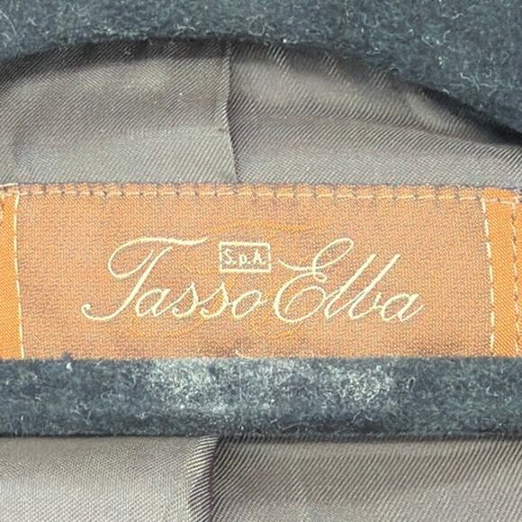 Tasso Elba Camelhair Men Blazer Sz 44L Chocolate Quiet Luxury Old Money Heritage - Picture 10 of 14